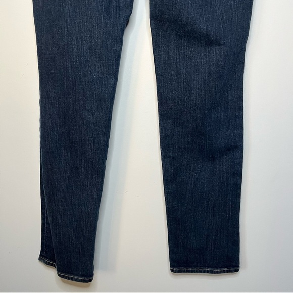 Old Navy Straight Leg Mid Rise Dark Rinse Denim Jeans Size 4 Regular - Picture 13 of 16